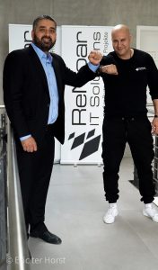 Khaled Daftari, Partnermanager DACH bei BCT Deutschland, und ReNoar-Inhaber Redouan Yotla (von links nach rechts)