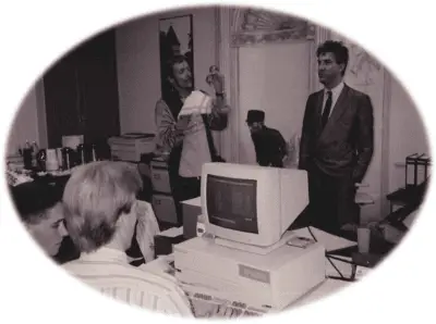 Medewerkers van BCT in de beginjaren